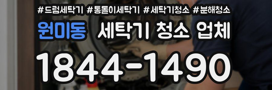 원미동 세탁기 청소 업체