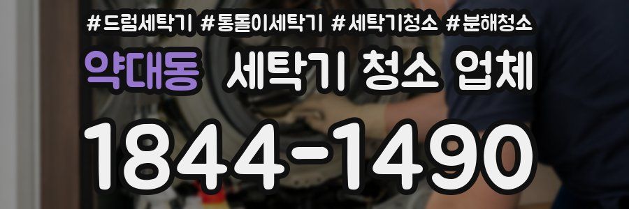 약대동 세탁기 청소 업체