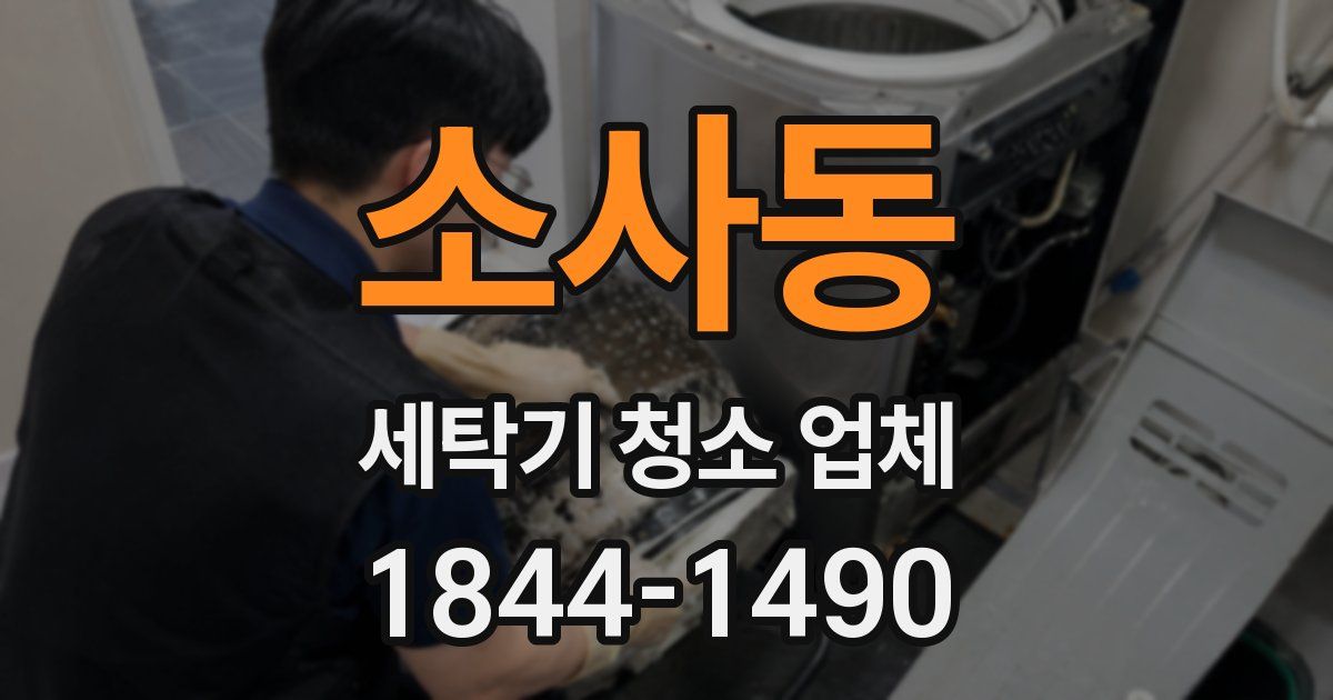 소사동 세탁기 청소 업체