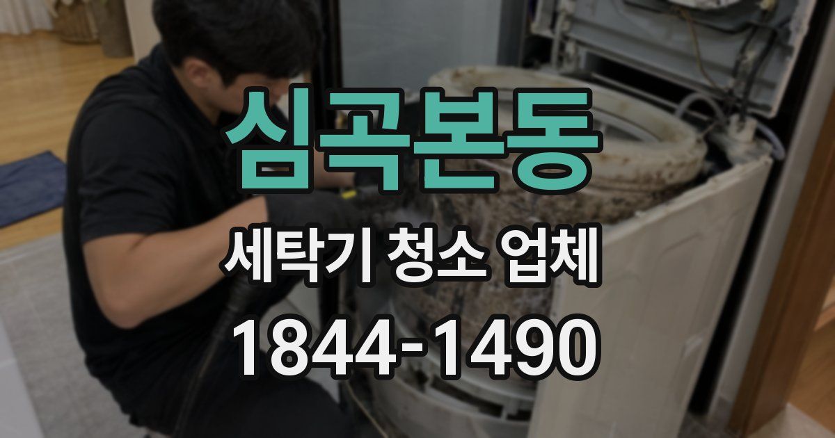 심곡본동 세탁기 청소 업체