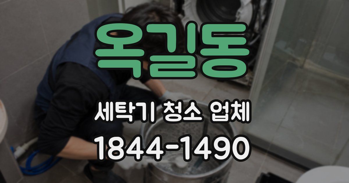 옥길동 세탁기 청소 업체