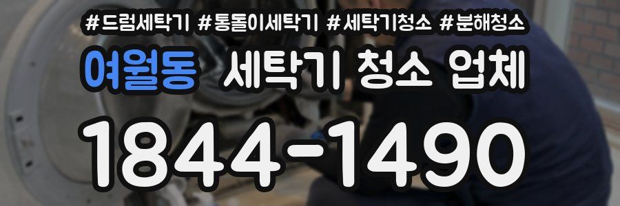여월동 세탁기 청소 업체