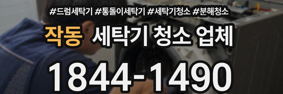 작동 세탁기 청소 업체