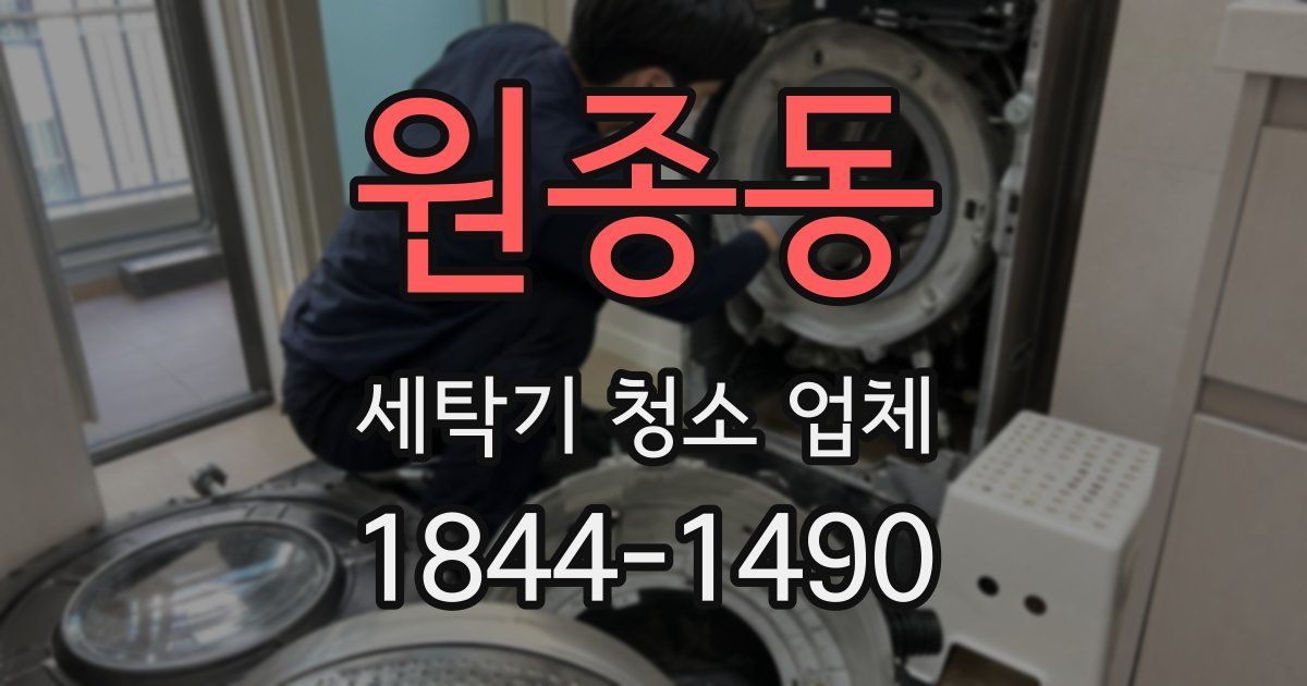 원종동 세탁기 청소 업체