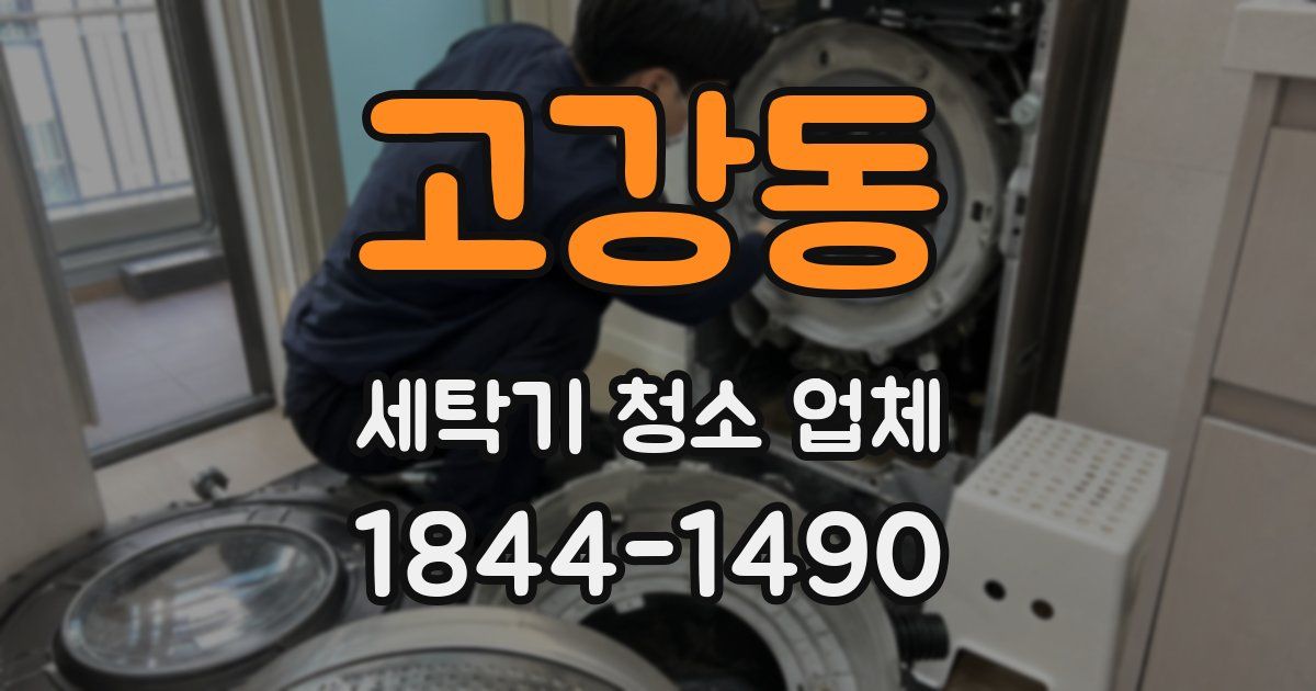 고강동 세탁기 청소 업체