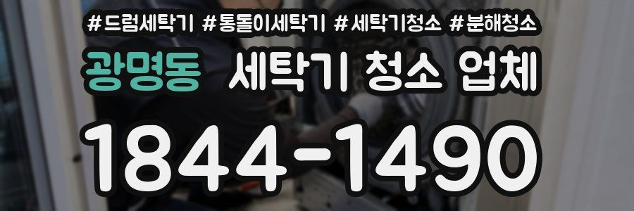광명동 세탁기 청소 업체