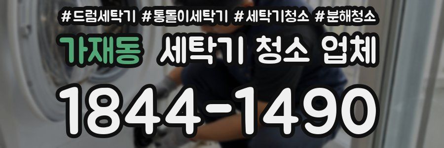 가재동 세탁기 청소 업체