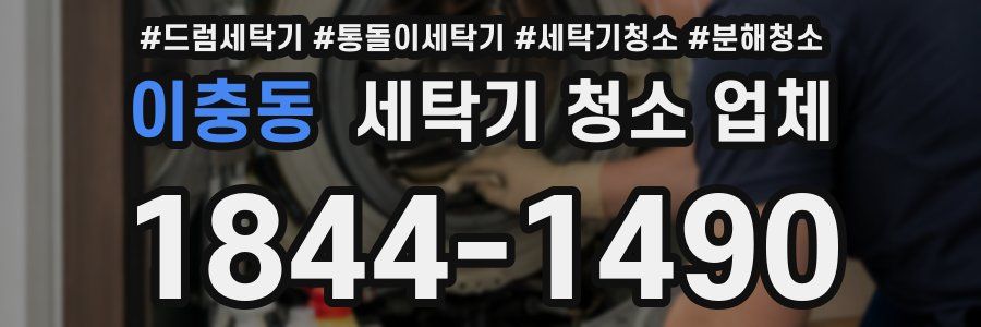 이충동 세탁기 청소 업체