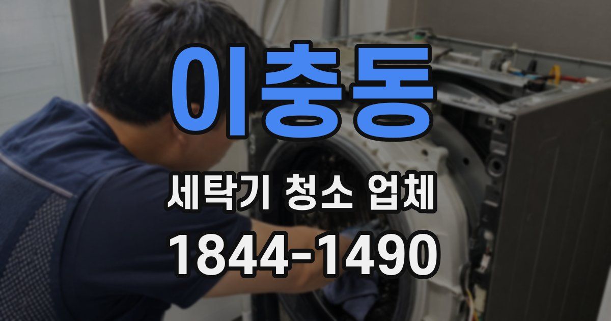이충동 세탁기 청소 업체