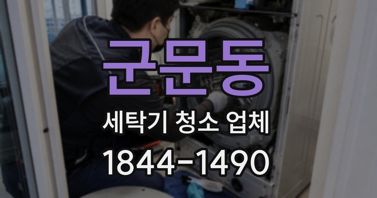 군문동 세탁기 청소 업체