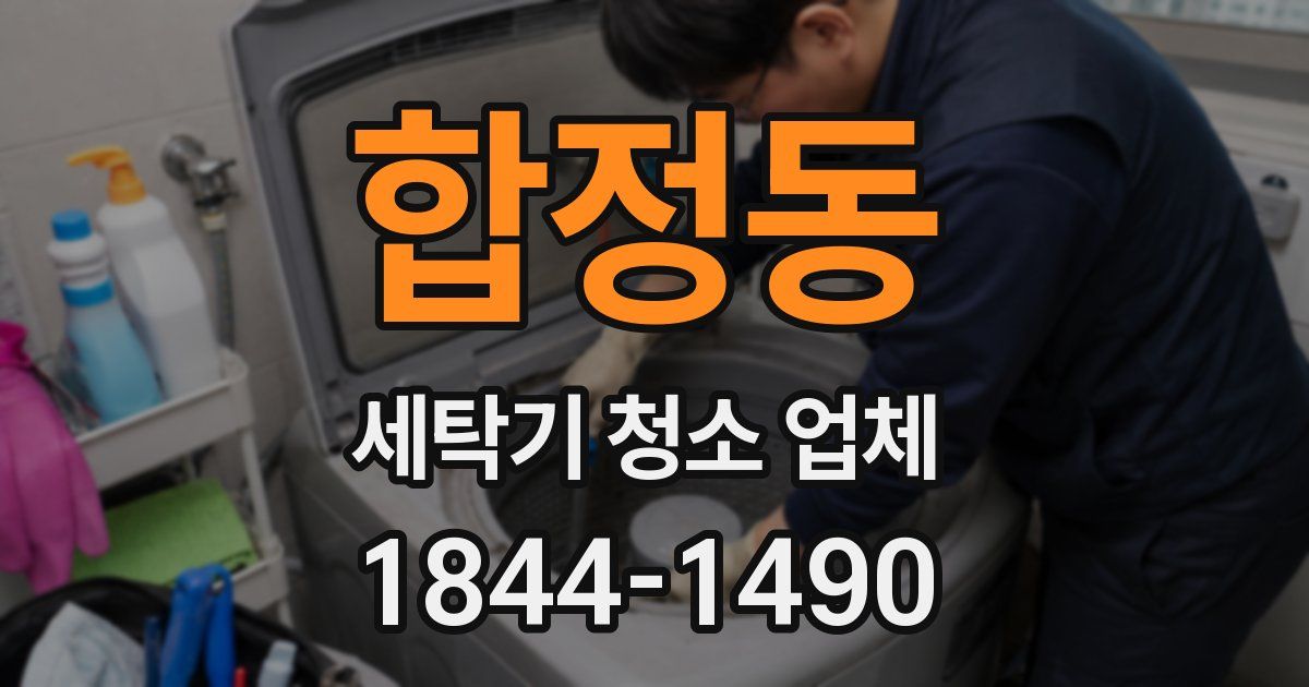 합정동 세탁기 청소 업체