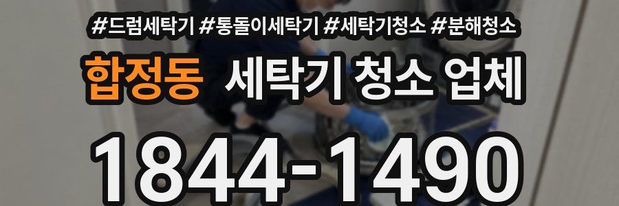합정동 세탁기 청소 업체