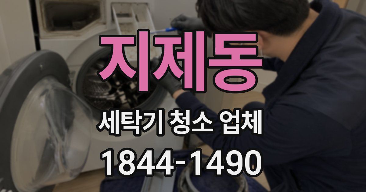 지제동 세탁기 청소 업체