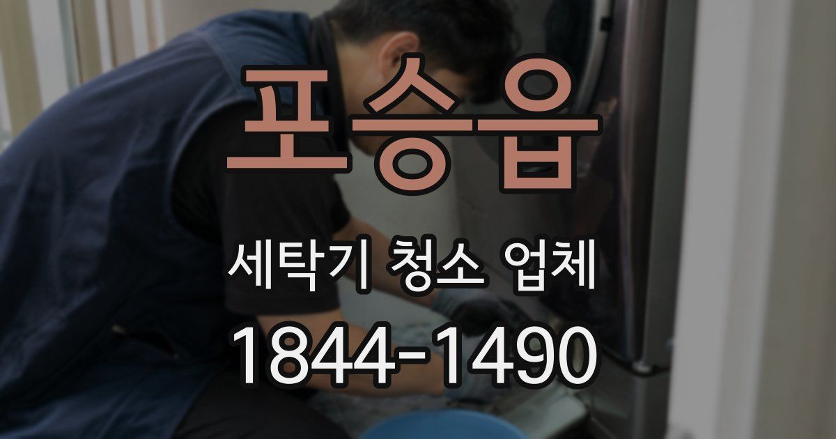 포승읍 세탁기 청소 업체