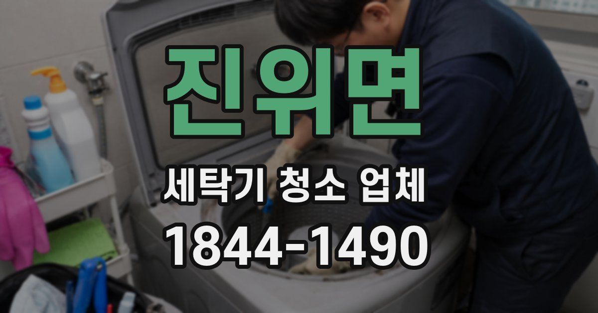 진위면 세탁기 청소 업체