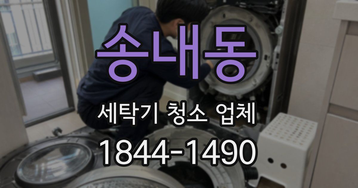 송내동 세탁기 청소 업체
