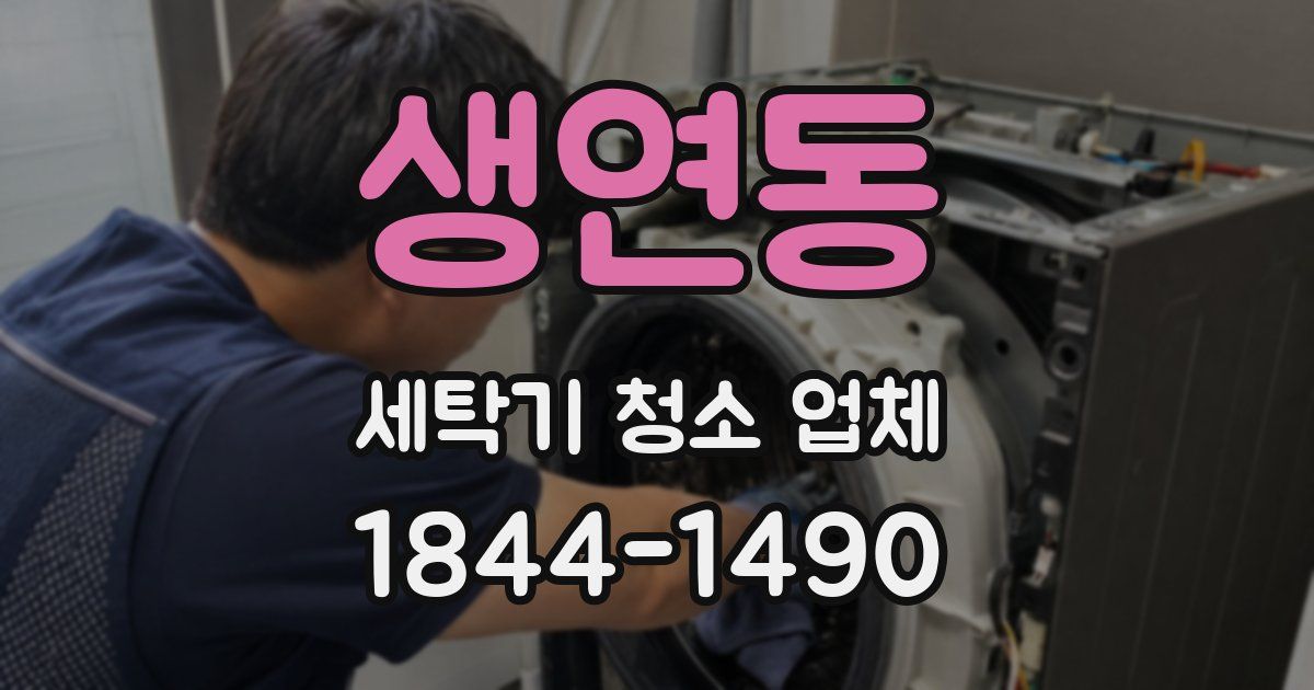 생연동 세탁기 청소 업체