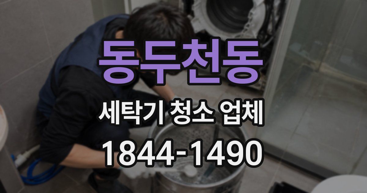동두천동 세탁기 청소 업체