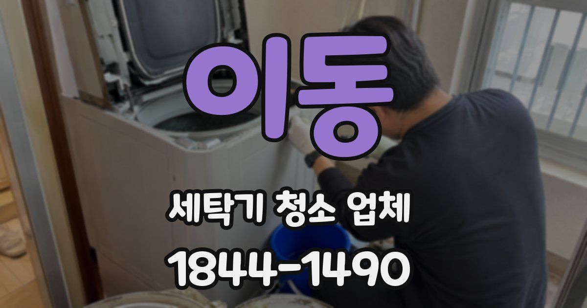이동 세탁기 청소 업체