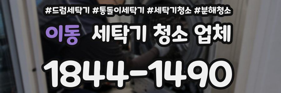 이동 세탁기 청소 업체