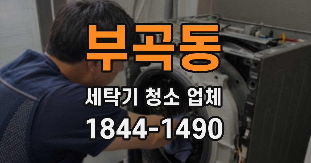 부곡동 세탁기 청소 업체