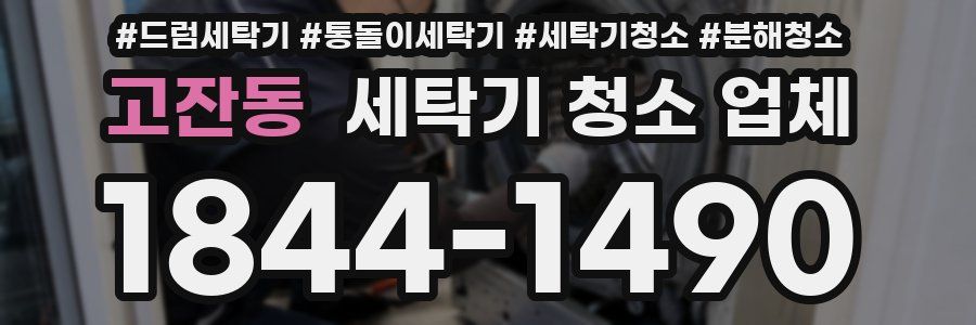 고잔동 세탁기 청소 업체