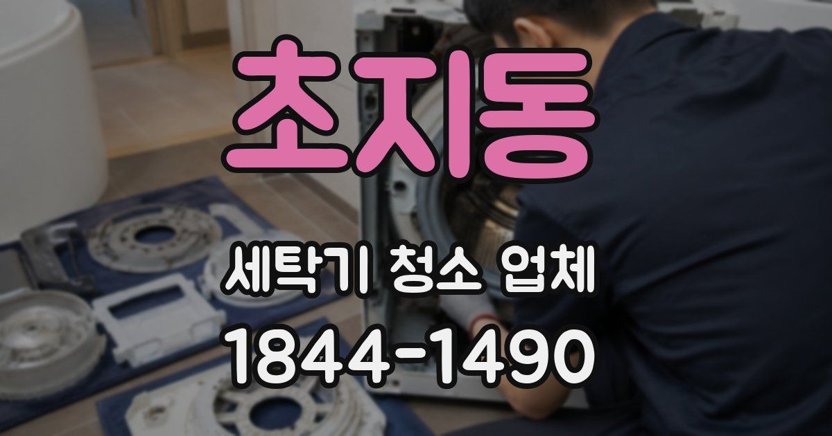 초지동 세탁기 청소 업체