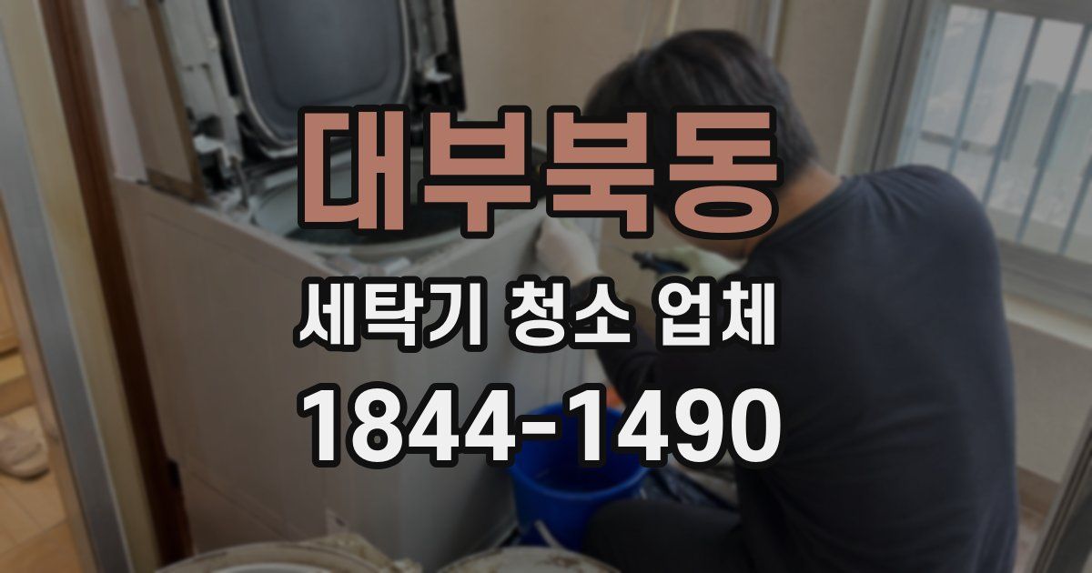대부북동 세탁기 청소 업체