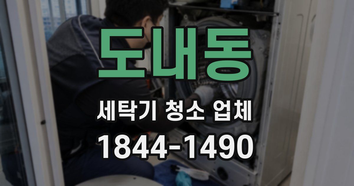 도내동 세탁기 청소 업체