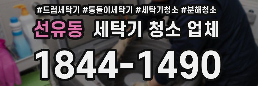 선유동 세탁기 청소 업체