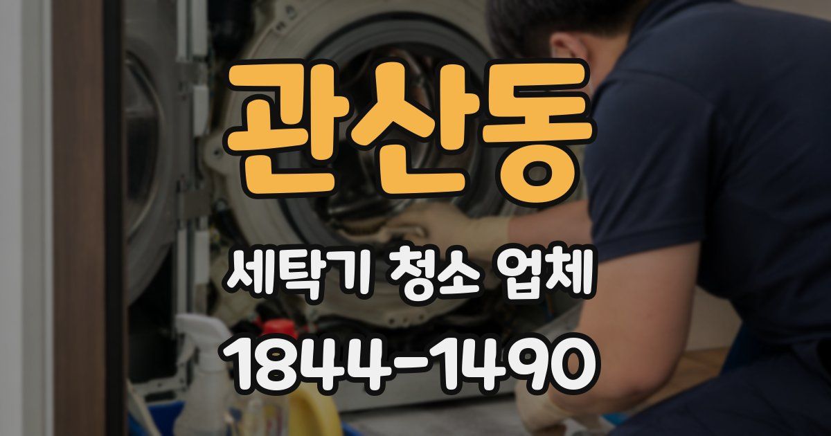 관산동 세탁기 청소 업체