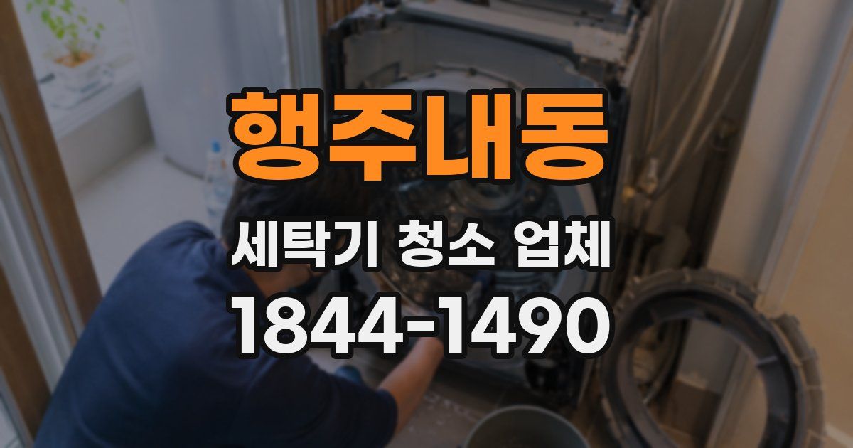 행주내동 세탁기 청소 업체