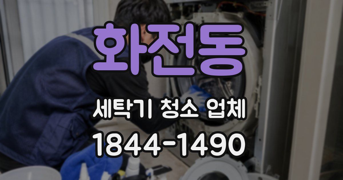 화전동 세탁기 청소 업체