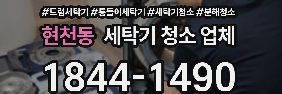 현천동 세탁기 청소 업체