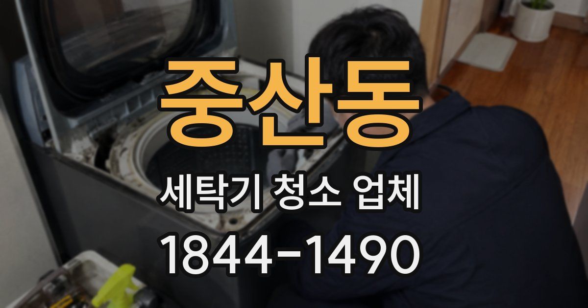 중산동 세탁기 청소 업체