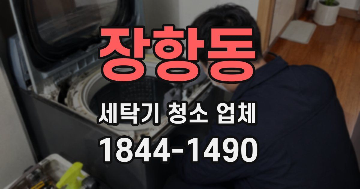 장항동 세탁기 청소 업체