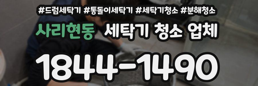 사리현동 세탁기 청소 업체