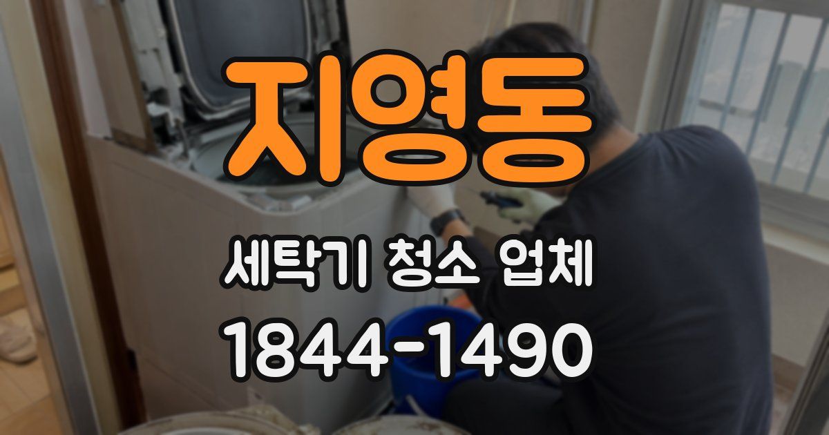 지영동 세탁기 청소 업체