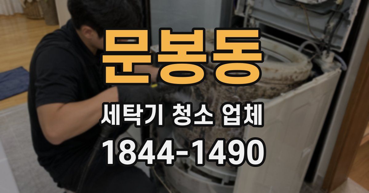 문봉동 세탁기 청소 업체