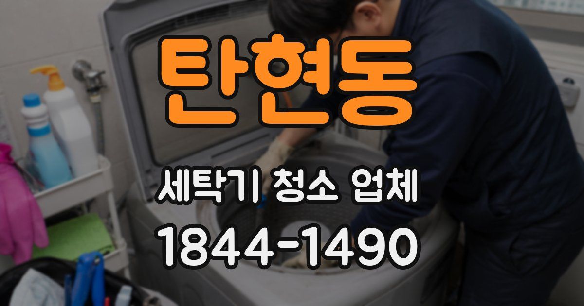 탄현동 세탁기 청소 업체