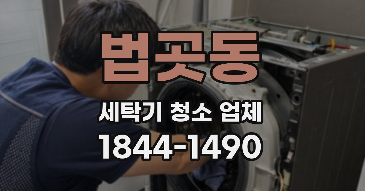 법곳동 세탁기 청소 업체