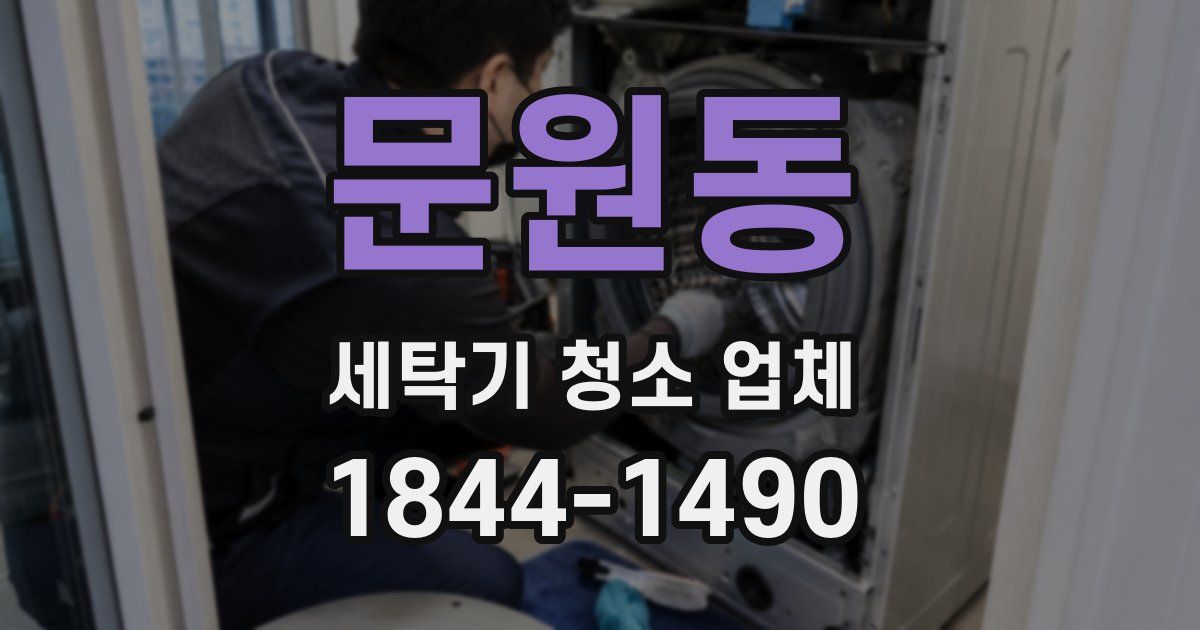 문원동 세탁기 청소 업체