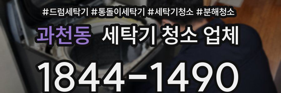 과천동 세탁기 청소 업체
