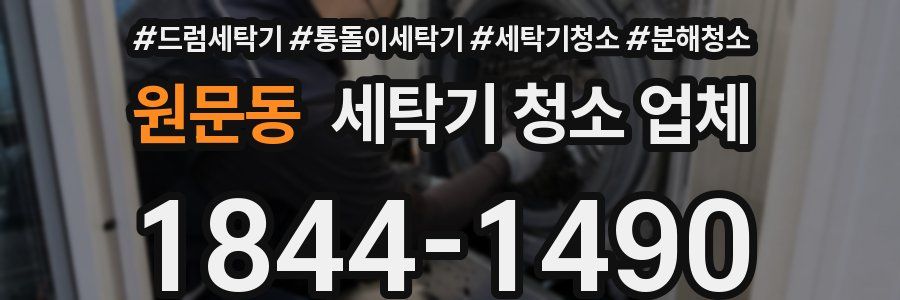 원문동 세탁기 청소 업체