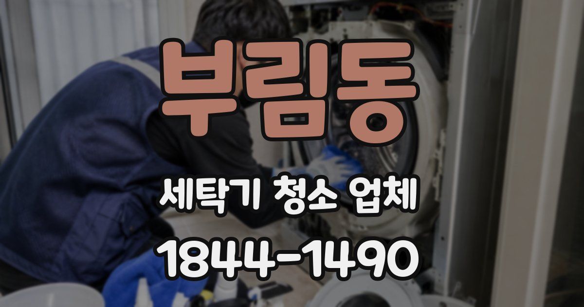 부림동 세탁기 청소 업체