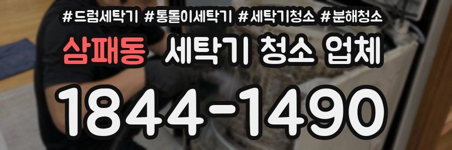 삼패동 세탁기 청소 업체