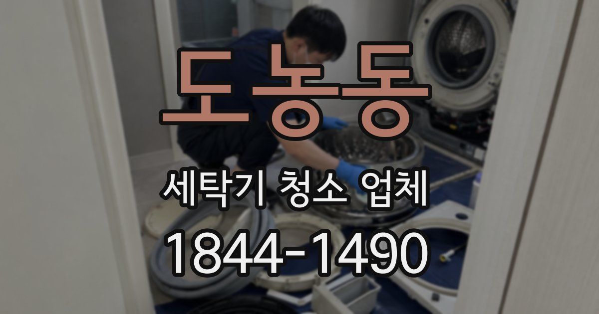 도농동 세탁기 청소 업체