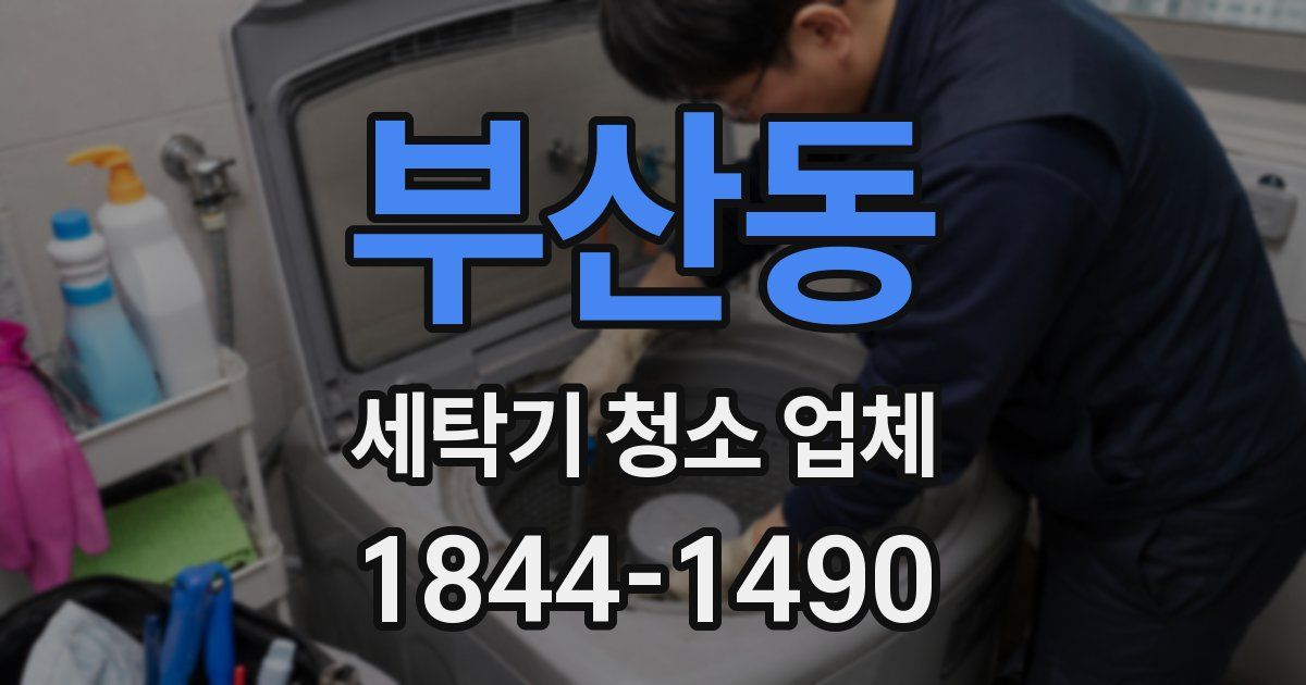 부산동 세탁기 청소 업체
