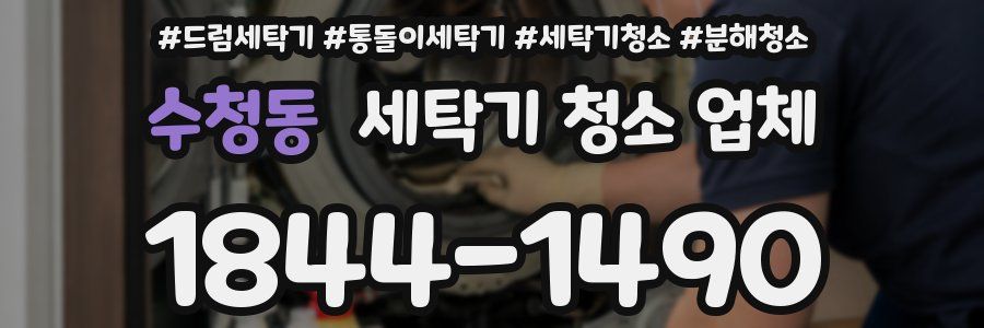 수청동 세탁기 청소 업체