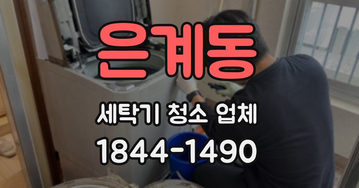 은계동 세탁기 청소 업체